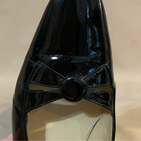 Silvia Fiorentina 7M Black Leather Heels - Picture 8 of 15